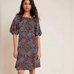 💫HP‼️💫 Anthropologie MAEVE Melody Dress in Abstract Floral Print, Size 8